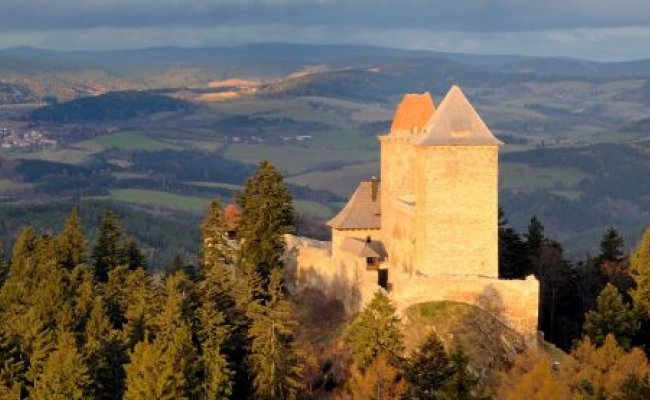 Kašperk castle in November