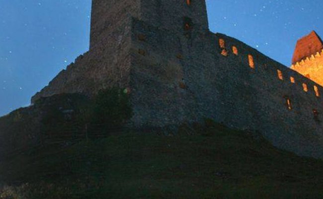 Night Kašperk Castle